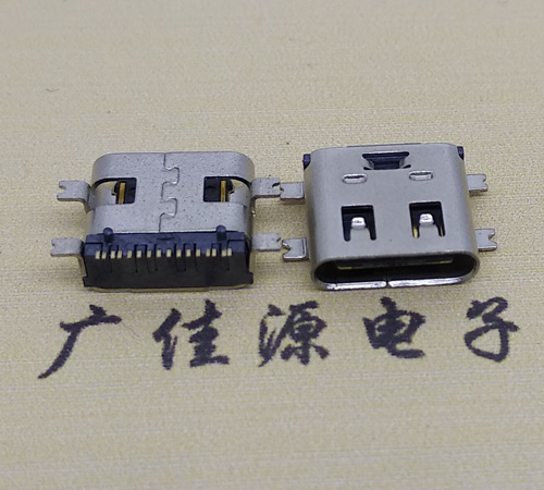 青岛type-c16p母座全贴带弹片连接器