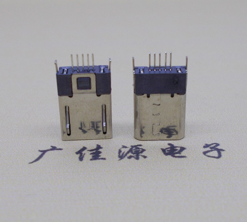 青岛micro-迈克 插座 固定两脚鱼叉夹板1.0公头连接器
