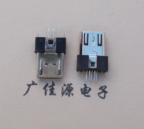 青岛MICRO USB2.0插头.带卡勾-无卡勾夹板公头