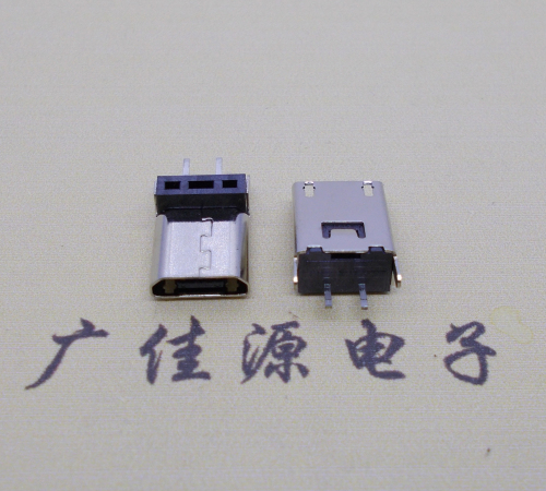 青岛micro 2p直插母座无卷边180度铆合式H=9.3、10.0、10.5、11.5mm
