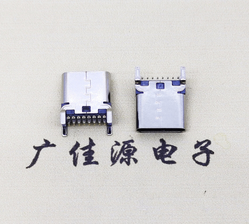青岛USB 3.1TYPE-C16Pin立贴母头座子引脚接线正负级详解